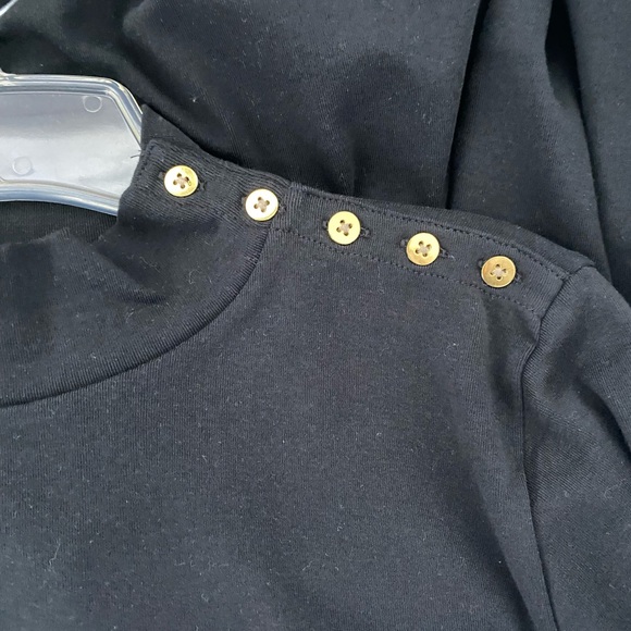 J Crew Black Mock Turtleneck, New With Tags Size XL - Picture 2 of 7